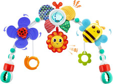 Adjustable Arch Bassinet Toys for Infant & Toddlers, Stroller Arch, Baby Crib To