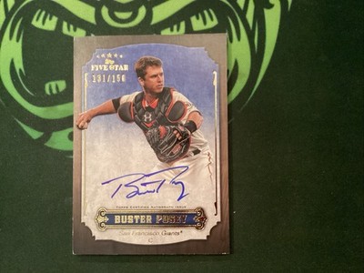 2012 Topps Five Star Buster Posey Active On Card Autograph SSP /150 Beautiful 