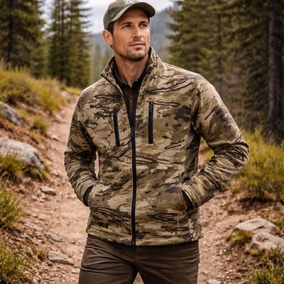 Under Armour Ridge Reaper Raider Jacket Camo Hunting Softshell Zip