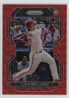 2022 Panini Prizm Red Wave Prizm 83/99 Luke Williams #37 Rookie RC d4v
