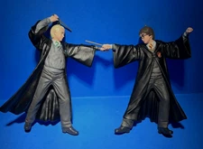 Hallmark Keepsake Harry Potter Draco Malfoy Duel Wands Ornament Set SET OF 2 NEW