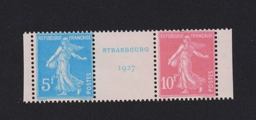 France Stamp No. 242 A Semeuse Philatelic Exhibition Strasbourg 1927 REPRO...