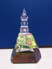 Gorgeous Iridescent Crystal Castle 3.5" excellent condition Swaovski