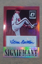 2016 Donruss Optic Steve Carlton Significant Auto Autograph Red /10 #SSSC DZ499