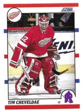 TIM CHEVELDAE 1990-91 SCORE ROOKIE CARD NEAR MINT+ CONDITION