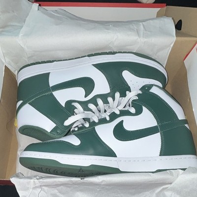 Nike Dunk Hi Retro High Top Leather Sneaker Noble Green/White DD1399-300