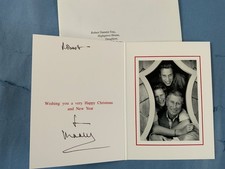 King Charles III - excellent hand signed Christmas card as Prince of Wales