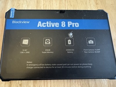Blackview Active 8 Pro Tablet 256GB 10.36  Black