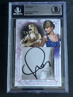 Taylor Swift Firmato Personalizzato Trading Card BAS BGS Beckett AUTO
