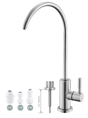 Drinking Water Faucet,Easy to Install Sink Water Filter Faucet,Lead-Reverse O...