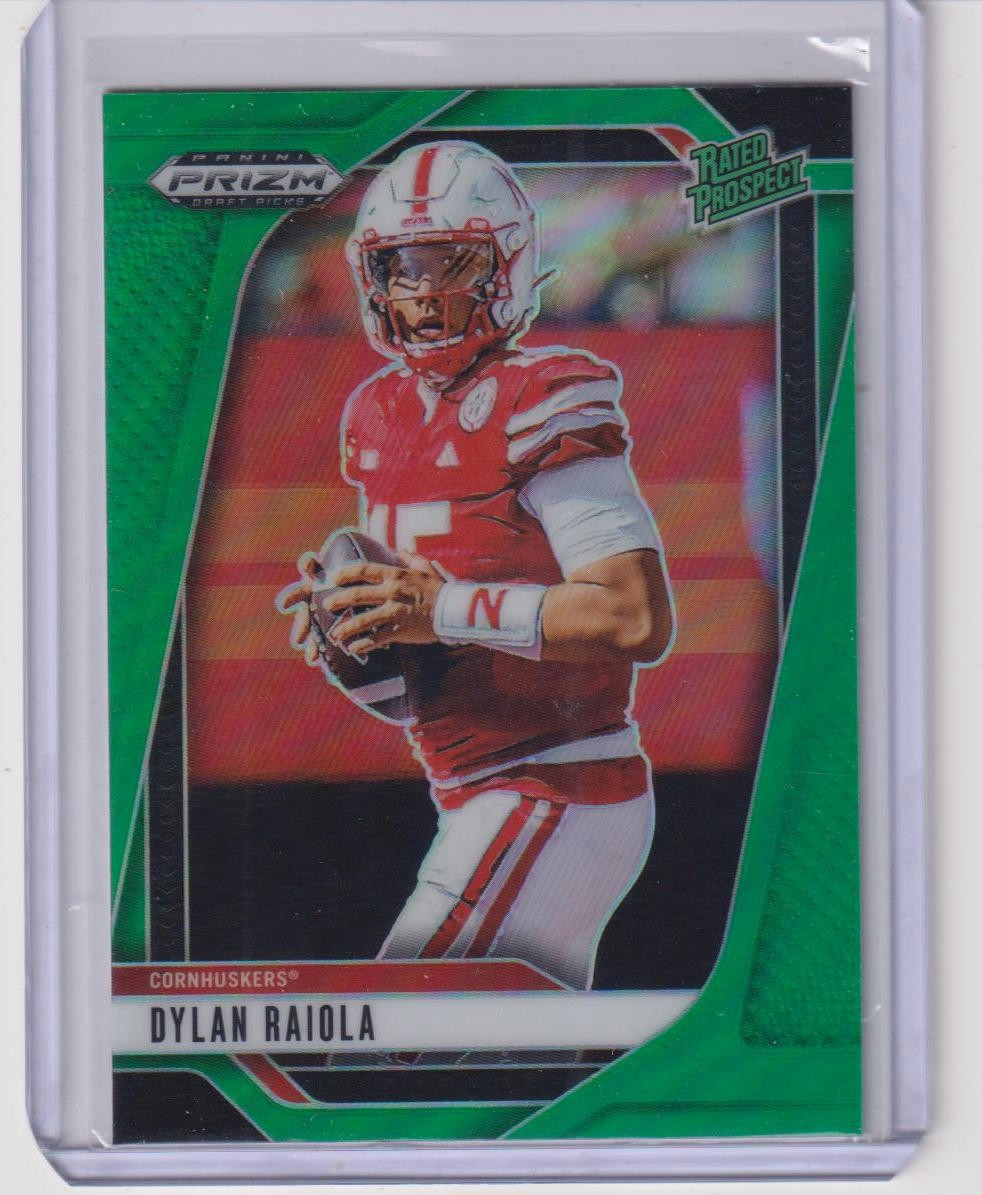 2025 Panini Prizm Draft Picks #158 Dylan Raiola Prizms Green (RC)
