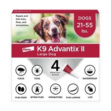 K9 Advantix II Flea Tick Prevention for Large Dogs 21-55 lbs 4 Count