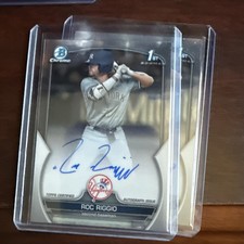 Roc Riggio 2023 Bowman Draft 1st Chrome Auto #CDA-RR Autograph Yankees-  Rockies