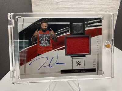 JIMMY USO 2022 IMPECCABLE WWE ELEGANCE GAME USED PATCH AUTO 70/99