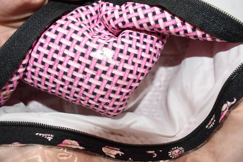 Vera Bradley Travel Cosmetic & Toiletry Organizer in "Pink Elephants" Pattern - Picture 10 of 11
