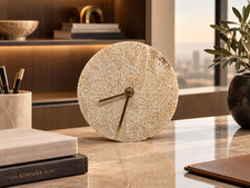 fossilized coral clock