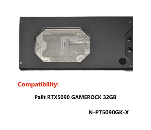 Granzon GPU Water Block For Palit RTX5090 GAMEROCK 32GB N-PT5090GK-X - 第 1/8 張圖片