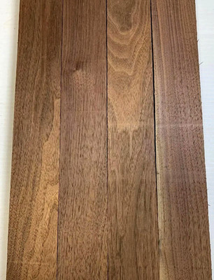 FOUR (4) PIECES KILN DRIED S4S WALNUT LUMBER WOOD 16'' X 2'' X 3/4''