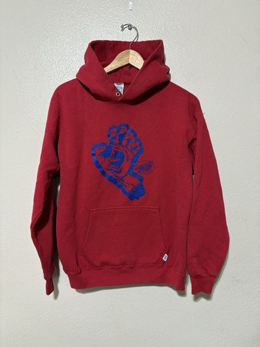 VINTAGE 80s 90s SANTA CRUZ SKATEBOARDS HOODIE SWEATSHIRT SURF SKATE Size M/L