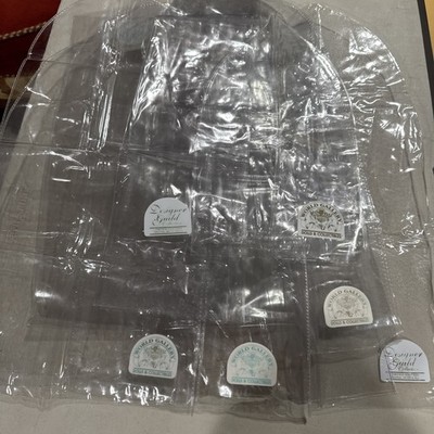 World Gallery Dolls & Designer Guild PLASTIC DISPLAY COVERS -set of 7 multi size