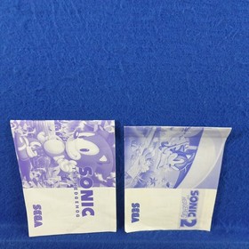 Master System SONIC THE HEDGEHOG x2 Games 1 + 2 Boxed&Complete PAL (Works in US)