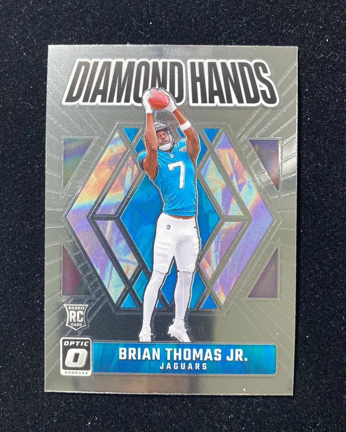 2024 Donruss Optic Diamond Hands #2 Brian Thomas Jr. RC Rookie Jaguars GL12