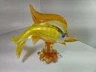 Vintage Murano Italian Art Glass Sail Fish Handblown Sculpture Venetian