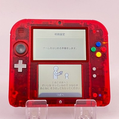 Nintendo 2DS Pokémon Clear Red Charizard Model Console Japanese
