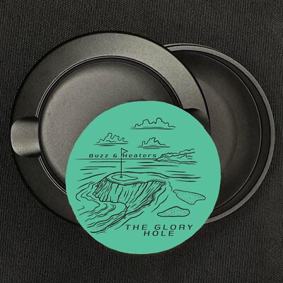 The Glory Hole Outline Golf Metal Snus Can Zyn Storage, Pouch 3 Piece Holder