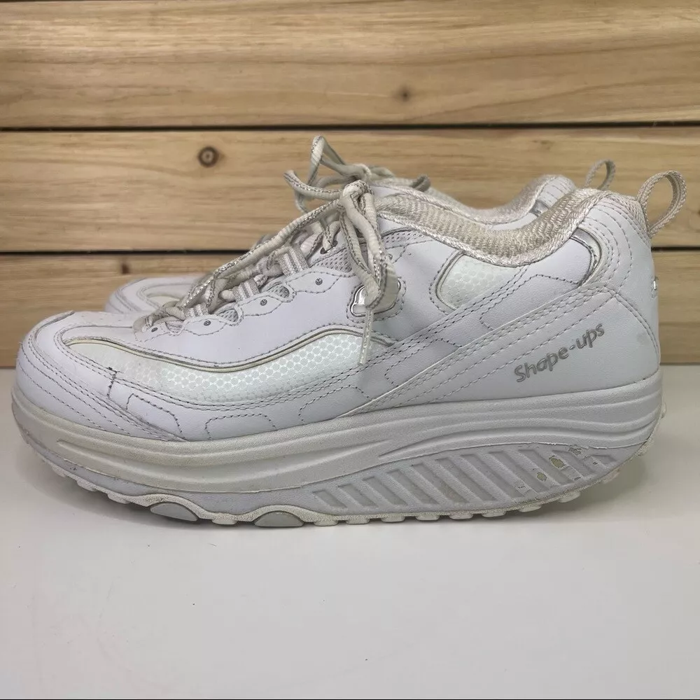 Shape-Ups Womens White Toning Sneakers 8.5 | eBay