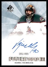 2021-22 SP AUTHENTIC FUTURE WATCH RETRO KAREL VEJMELKA ROOKIE AUTO 195/499