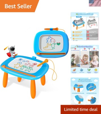 Toddler Girls' Favorite Magnetic Drawing Board - Fun Learning Toy in Light Blue
