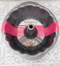 Instant Pot Official Fluted Cake Pan - Grey 6 & 8 Quart Compatible Non-stick