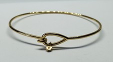 Origami Owl Gold Tone Hook And Eye Bangle Bra...