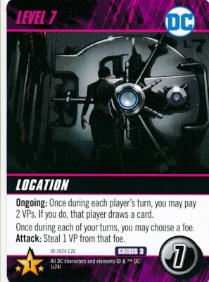 LEVEL 7 DC Comics Deck Building Game card CRISIS 3 AMANDA WALLER