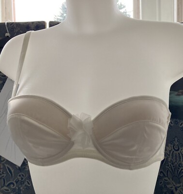 Bra34D, padded, Strapless/With straps, Ivory, Bridal by Lingadore,