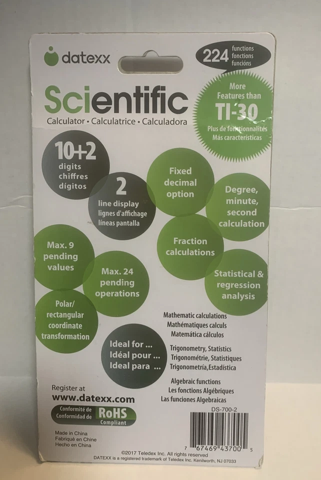 Datexx DS-700-2 Scientific Calculator - Image 2 of 2