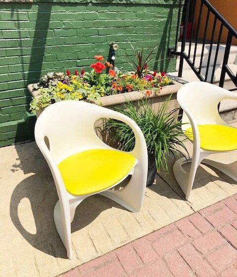 Mid Century Modern Outdoor Chairs POP Era by Casalino END of SUMMER SALE