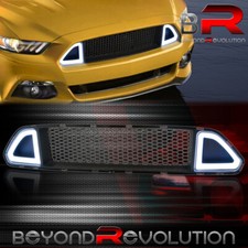 For 2015-2017 Mustang Gt Ecoboost Front Upper Grille Led Drl Light Replacement