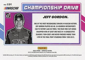 Jeff Gordon 2022 Donruss - Championship Drive Retail #CD1 - - Bild 2 von 2