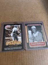 FRANK ROBINSON 1997 Fleer MILLION #11 & 2001 UD Legends #86 Reds Cards (o)