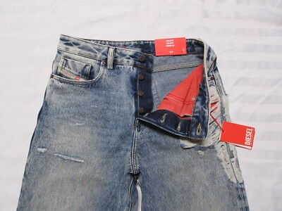 DIESEL Men's 1955 High Waist Straight Leg Denim Jean Pant DIESEL Men's 1955 High Waist Straight Leg Denim Jean Pant