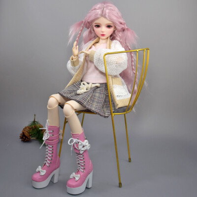 BJD Dolls Clothes Set Of Wigs Shoes Socks Accessories Full Set For 1 3 21 23inch 60cm Bjd Dolls Lucia 的副本