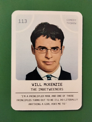 WILL MCKENZIE The Inbetweeners Deck Heads art card Hanson pack fresh Free Ship