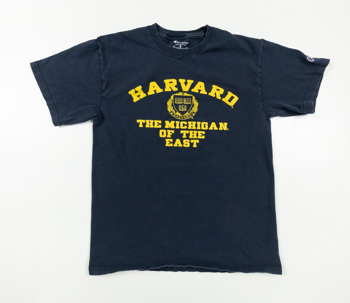 Harvard University Shirt Adult Small Blue Short Sleeve College