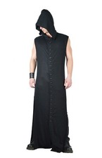 SHRINE GOTHIC STEAMPUNK RITUAL MEDIEVAL COTTON BLACK VAMPIRE WRAITH ROBE COAT 