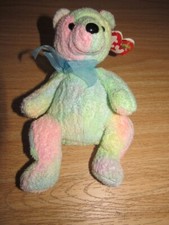 Ty Beanie Babies Mellow the Bear Rainbow December 7 2000 with Tag