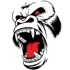 Car Sticker Gorilla Ape Totem Graphics Vinyl Side Door Fender Hood Body Decals