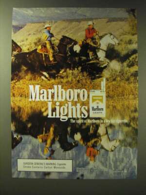 1989 Marlboro Lights Cigarettes Ad - Marlboro Lights The spirit of
