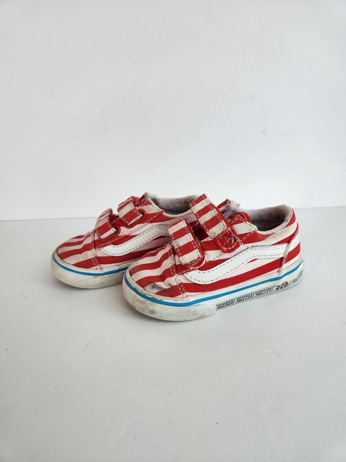 Scarpe rosse bianche Vans Oldol S Vwheres (Where Wal perbini bambin tag 5 5gere